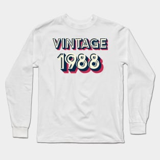 Vintage 1988 Long Sleeve T-Shirt